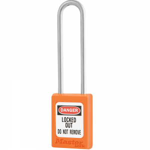 MASTER LOCK S33LTORJ GLOBAL ZENEX SNAP LOCK SAFETY PADLOCK KEYED DIFFERENT, EXTRA LENGTH SHACKLE