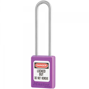 MASTER LOCK S33LTPRP GLOBAL ZENEX SNAP LOCK SAFETY PADLOCK KEYED DIFFERENT, EXTRA LENGTH SHACKLE