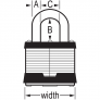MASTER LOCK 1 LAMINATED PADLOCK