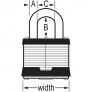 MASTER LOCK 1TRILJCOM LAMINATED PADLOCK
