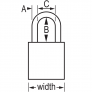 MASTER LOCK A1167KAYLW SAFETY PADLOCKS