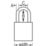 MASTER LOCK A1167MKW417CLR SAFETY PADLOCKS