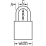 MASTER LOCK S1106BLU SAFETY PADLOCKS