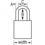 MASTER LOCK S1106ORJ SAFETY PADLOCKS