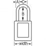 MASTER LOCK S31LTRED ZENEX LOCKOUT PADLOCKS & ACCESSORIES