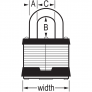 MASTER LOCK 21 LAMINATED PADLOCK