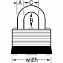 MASTER LOCK 22 LAMINATED PADLOCK