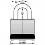 MASTER LOCK 2LJ LAMINATED PADLOCK