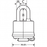 MASTER LOCK 311KALH LAMINATED PADLOCK