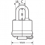 MASTER LOCK 312KALH LAMINATED PADLOCK