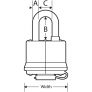 MASTER LOCK 315LH LAMINATED PADLOCK