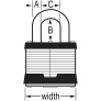 MASTER LOCK 5 LAMINATED PADLOCK