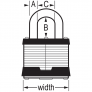 MASTER LOCK 5KALJ LAMINATED PADLOCK