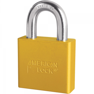 AMERICAN LOCK A1365YLW SOLID BODY PADLOCK